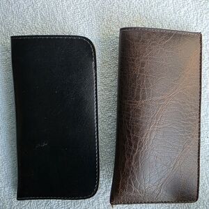 Elegant Black and Brown Clip On Sunglasses Holder